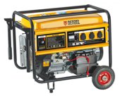 Генератор бензиновый GE 6900E, 5,5 кВт, 220 В/50 Гц, 25 л, электростартер DENZEL