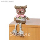 Мягкая игрушка "Совушка", зеленые пуговицы