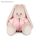 Мягкая игрушка "Зайка Ми" в розовой меховой курточке, 23 см