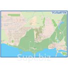 «ТОЛЬЯТТИ», подробная карта города большого размера для оформления кабинета руководителя, для офиса, для дома.
Подробная карта города с обозначением всех просп…