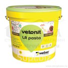 Шпатлевка готовая суперфиниш Weber.Vetonit LR Pasta 20 кг
