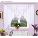 Штора для кухни "Уголок", размер 180х440 см-1 шт., вуаль цвет 06/2