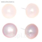 Пусеты "Жемчуг речной", цвет МИКС