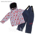 Костюм для мальчика "Кирюша", рост 98 см, цвет синий/красный