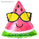 Шар фольгированный "Арбуз в очках" 20"