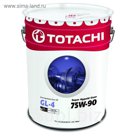 Трансмиссионное масло Totachi Super Hypoid Gear Oil Semi-Synthetic 75W-90 GL-4, 20 л
