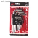 Набор ключей шестигранных JTC-5350, Г-образных, 11 предметов