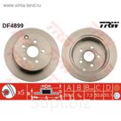 Диск тормозной  TRW DF4899