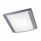 Потолочный светильник 332-GR, цвет арматуры: серый, матовое стекло , размеры:36*35*h=8 , 2*26W G24q-3