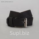 Ремень мужской, винт, пряжка металл, ширина - 4 см, цвет чёрный