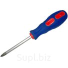 Отвертка U.S.Pex Профи, 6-ти гранный стержень, 3х75мм, Ph0