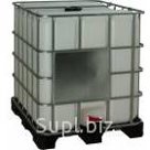 Емкость пластиковая, еврокуб пищевой б/у 1000 л на пластиковом паллете