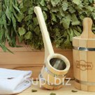 Ковш бондарный с горизонтальной ручкой со вставкой из нержавеющей стали 0 5л