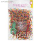 Резиночки для плетения фигурные цветочки, набор 1000 шт., крючок, крепления, пяльцы