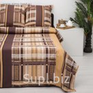 Постельное бельё 1,5сп ФЕЯ Клетка беж 351-3 148х210см, 150х210см, 70х70см 2шт, бязь хл.100%, 105 гр/м