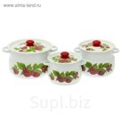 Набор кастрюль Малиновый звон", 3 предмета: 4 л, 5,5 л, 8 л