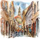 Картина ART холст Переулки Испании