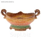 Конфетница "Ладья" цветной мрамор