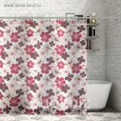 Штора для ванной "Лютики", 180х180 см, полиэстер