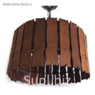 Люстра-подвес деревянная "Заборчик", большая