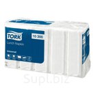 10300: Салфетки бумажные 33х33 Tork (1 -сл., Universal, белый, 500 лист.), 10 пач.