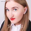 Серьга "Каффа" искры, цвет МИКС