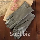 Перчатки женские, размер 8, с подкладом, цвет серый