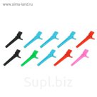 Зажим для волос, пластиковый, 4(±1)см, 10шт, цвета МИКС