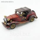 Фигурка "Ретромашина" красно-коричневая, дерево 12х30х12 см