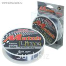 Леска капрон Match Line серая d=0,35 мм, 100 м, 10,3 кг