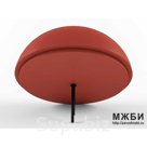 Полусфера бетонная с креплением снизу Арт. ПБ 2.2