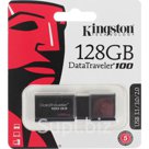 Флешка USB 3 0 Kingston DT100G3 128 Гб черный