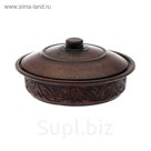 Сковородка 0,6 л, резная, листок