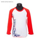 Футболка для мальчика, рост 110 см, цвет красный белый DS0076/24/2