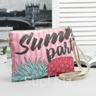 Сумка клатч с принтом Summer party искусственная кожа