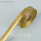 Лента для декора и подарков "Искра" металл, золото, 2 см х 45 м