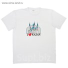 Футболка "Казань", бел р-р M(48), 100% хл