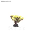 Коралл пластиковый (мягкий) желтый 9,5x5,8x7см (MA108Y)