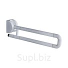 Поручень U-образный опорный откидной (подъемный); Материал: нержавеюшая сталь + нейлоновое покрытие; Люминесцентные вставки; Размеры: 650*135мм; Более 150 кг нагрузки