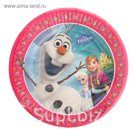 Тарелки бумажные "Холодное сердце", 20 см, набор 8 шт.