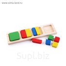 Рамка - вкладыш "Геометрия. Квадраты"