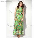 Платье женское, размер 48, цвет зелёный П-352/1