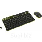 Клавиатура и мышь Logitech MK240 Nano Black-Yellow USB