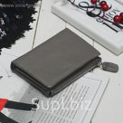 Кошелёк женский, отдел, для карт, для монет, цвет серый