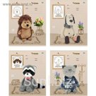 Тетрадь 24 листа клетка Orange Toys - забавные игрушки, обложка мелованный картон, микс