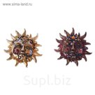 Магнит "Солнышко с узорами", МИКС