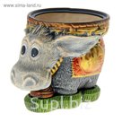 Фигурное кашпо "Ослик" 4 л