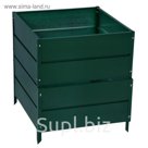 Компостер оцинкованный, 343 л, 70 х 70 х 70 см, зелёный