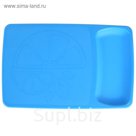 Доска разделочная 37х24 см с лотком Kleo, цвет голубой