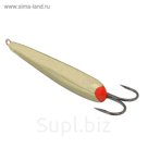 Блесна зимняя "Пирс" Окуневочка, вес 3,6 г, латунь с двойником